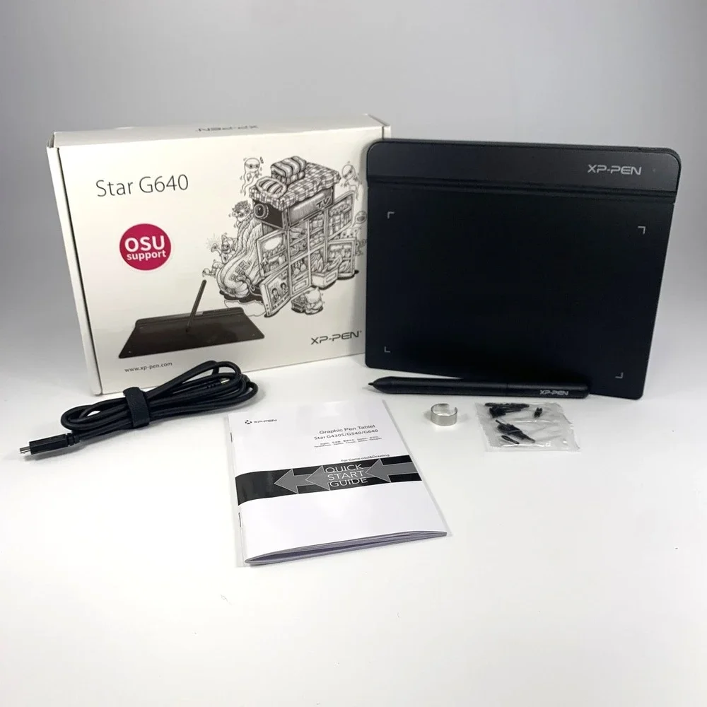 XP-PEN Star G640 Art Graphics Drawing Tablet Battery-free Stylus Pen